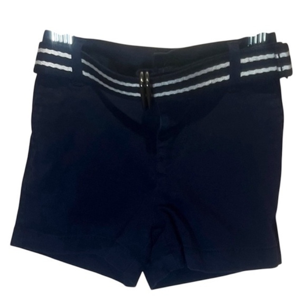 Ralph Lauren Baby Boy’s Navy Blue Twill Shorts & Matching Belt 6 Months Preppy